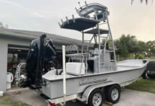 Custom Rigged Flats Cat Boat For Sale